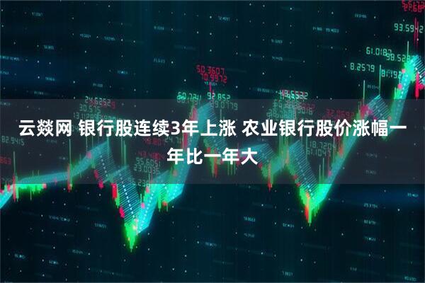 云燚网 银行股连续3年上涨 农业银行股价涨幅一年比一年大