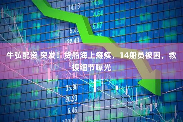 牛弘配资 突发！货船海上瘫痪，14船员被困，救援细节曝光