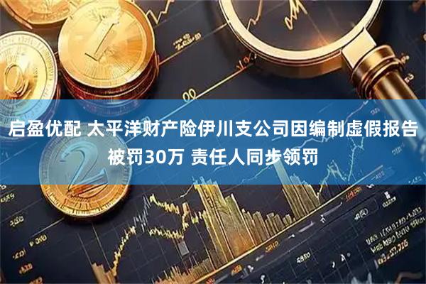 启盈优配 太平洋财产险伊川支公司因编制虚假报告被罚30万 责任人同步领罚