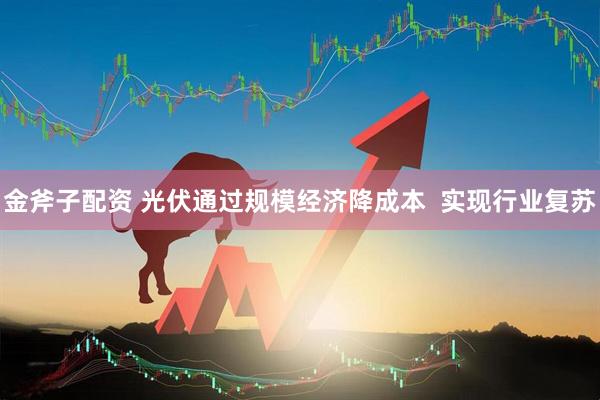 金斧子配资 光伏通过规模经济降成本  实现行业复苏
