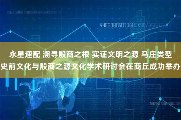 永星速配 溯寻殷商之根 实证文明之源 马庄类型史前文化与殷商之源文化学术研讨会在商丘成功举办